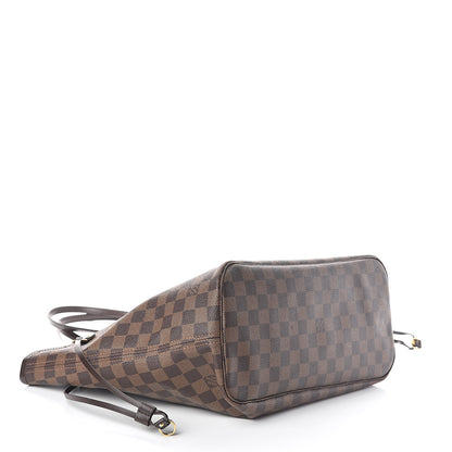Louis Vuitton Damier Ebene Neo Neverfull MM Rose Ballerine 4 of 11