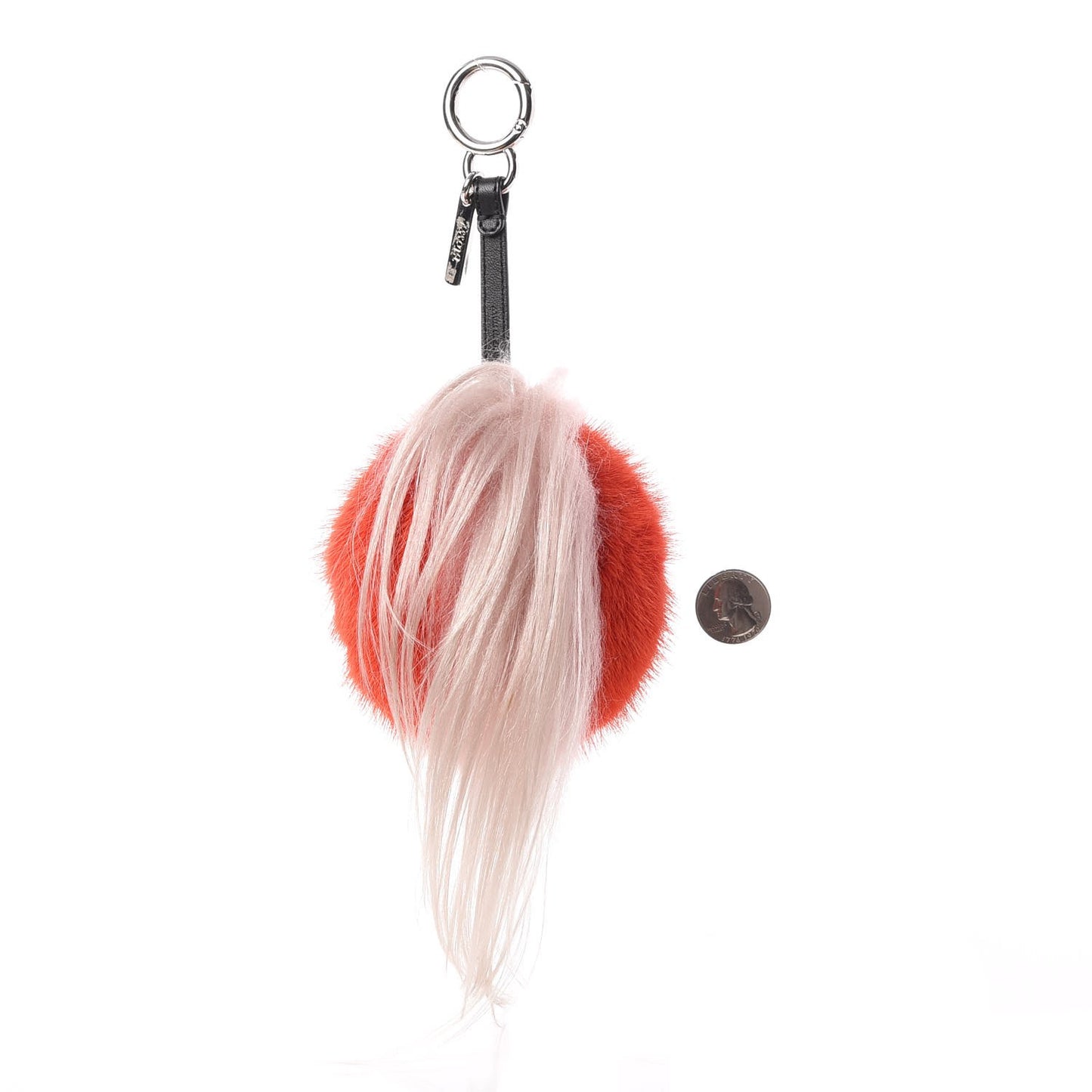 Mink Goat Fur Blossy Bag Bug Charm Strawberry Red Blue