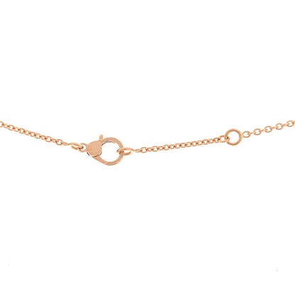 Hermes 18K Rose Gold Diamond Finesse Pendant Necklace 4 of 5