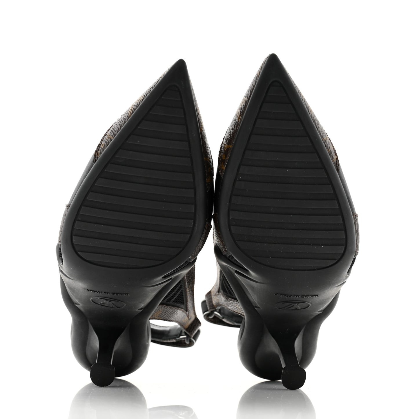Patent Monogram Archlight Slingback Pumps 36 Black