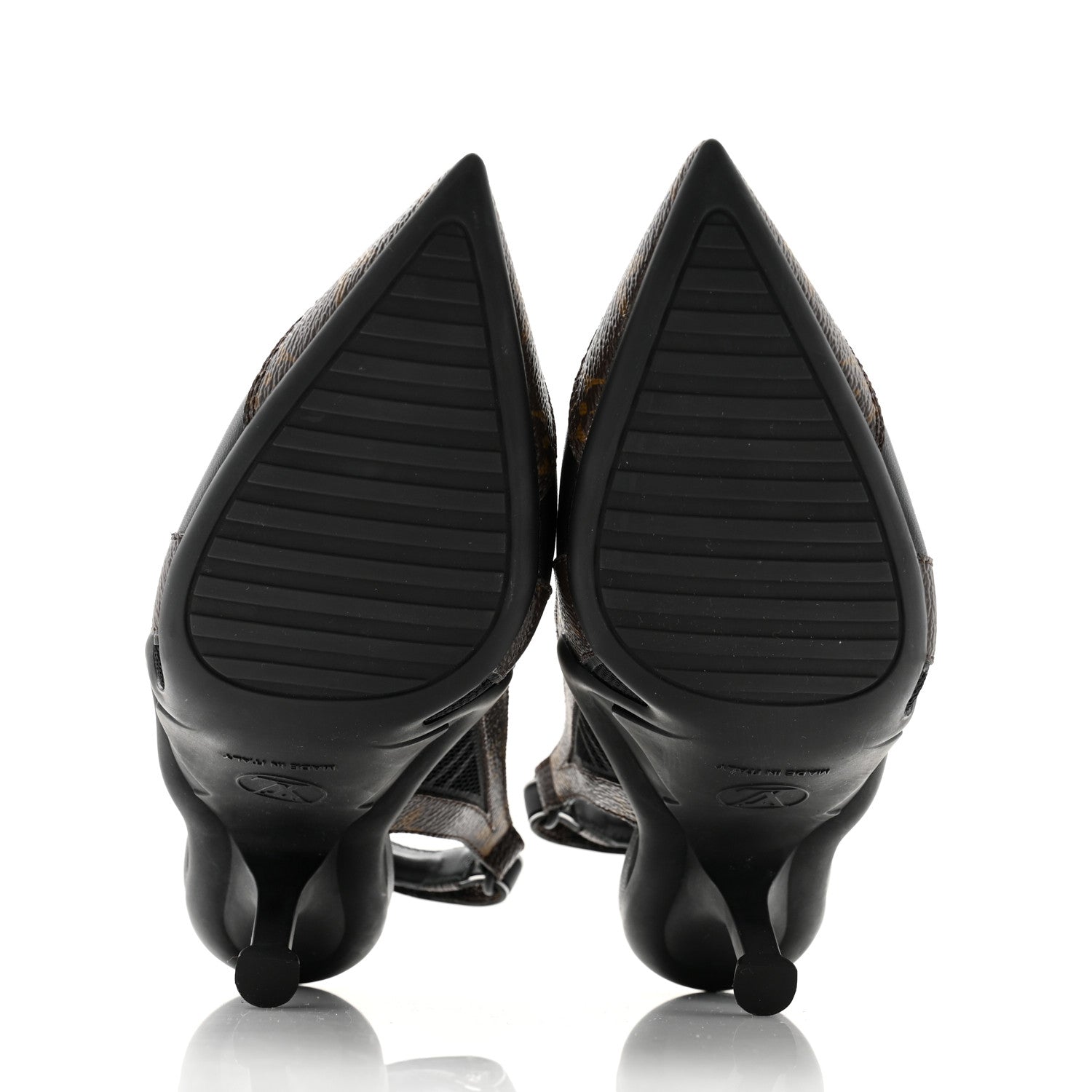 Louis Vuitton Patent Monogram Archlight Slingback Pumps 36 Black 5 of 12