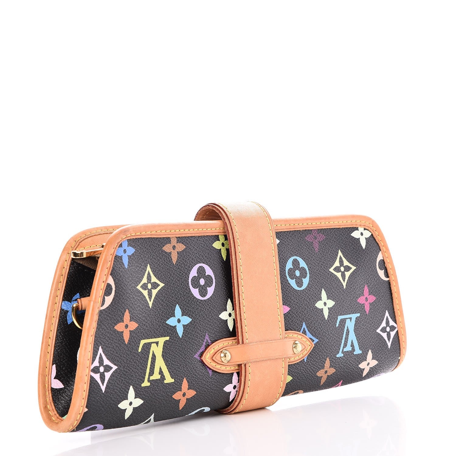 Louis Vuitton Monogram Multicolor Shirley Black 3 of 7