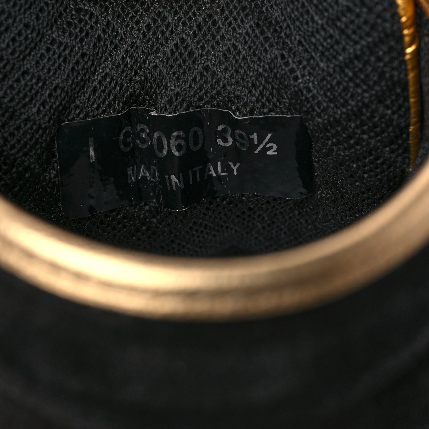 Suede Calfskin Fabric CC High Top Sneakers 39.5 Black Turquoise Gold