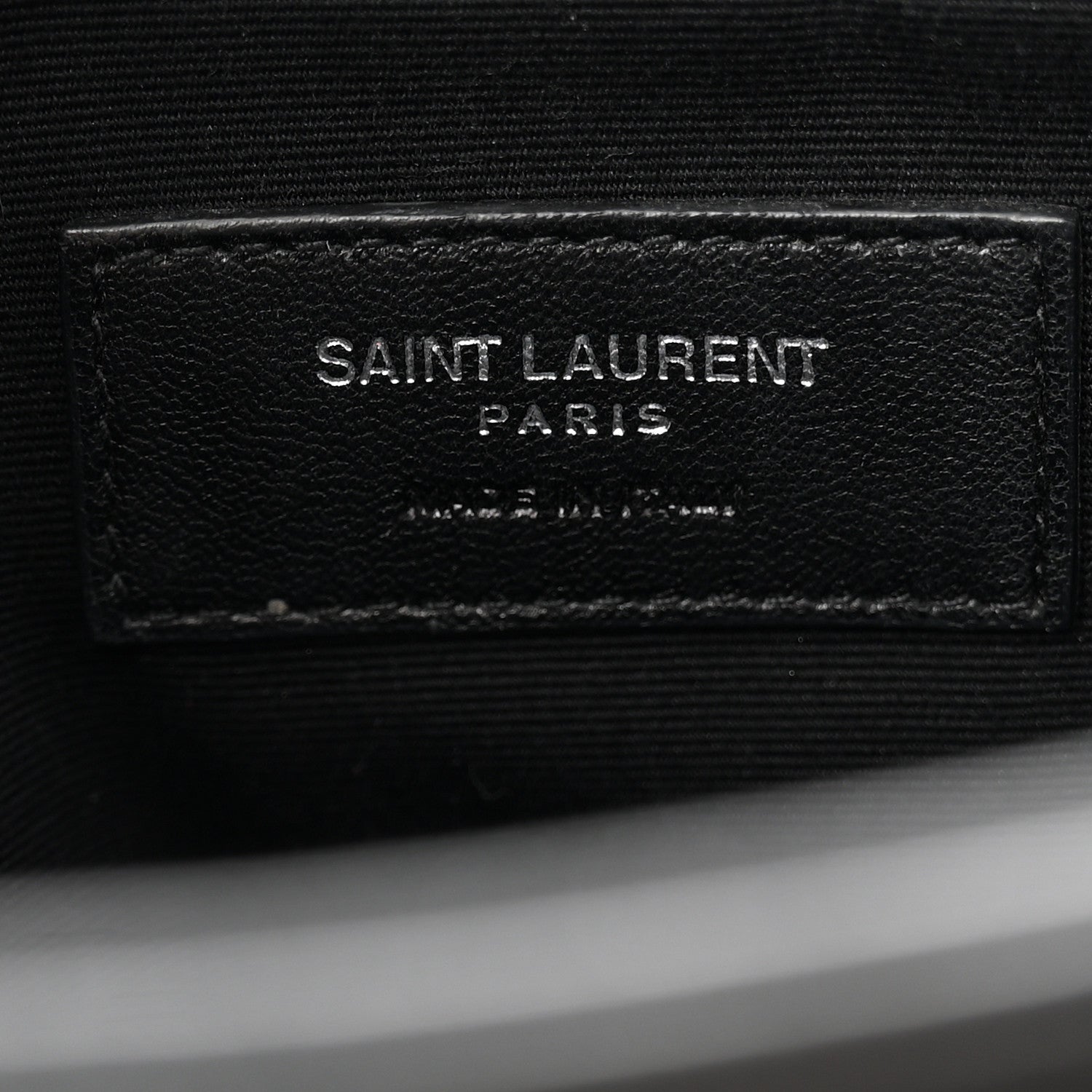 Saint Laurent Calfskin Y Quilted Monogram Loulou Document Holder Black 11 of 25