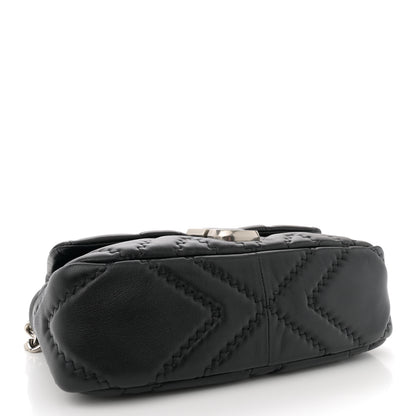 Marc Jacobs Lambskin Quilted J Marc Large Shoulder Bag Black 4 of 10