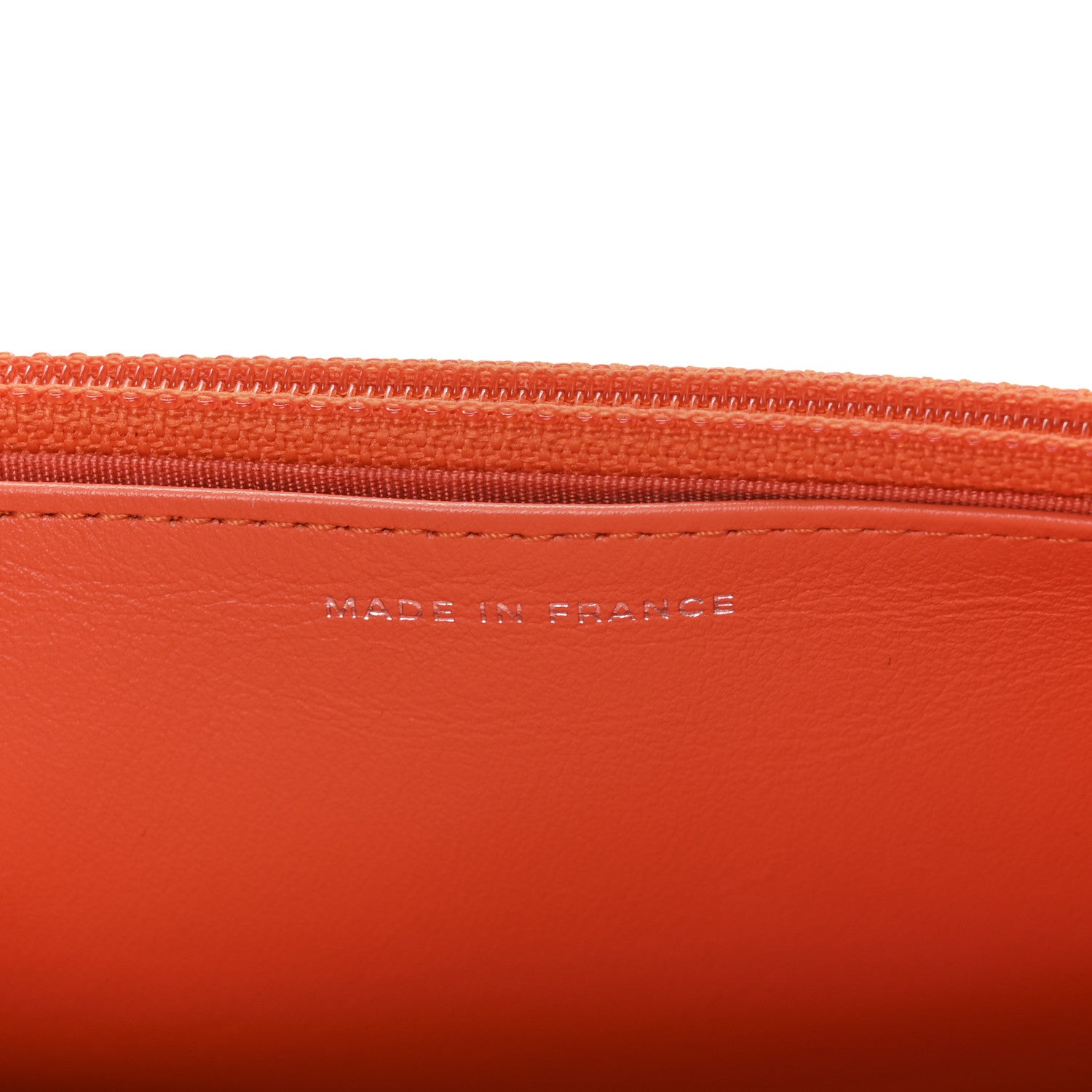Chanel Caviar Quilted Boy Wallet On Chain WOC Orange 7 of 12