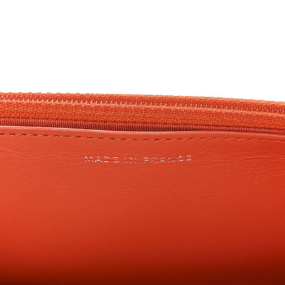 Chanel Caviar Quilted Boy Wallet On Chain WOC Orange 7 of 12