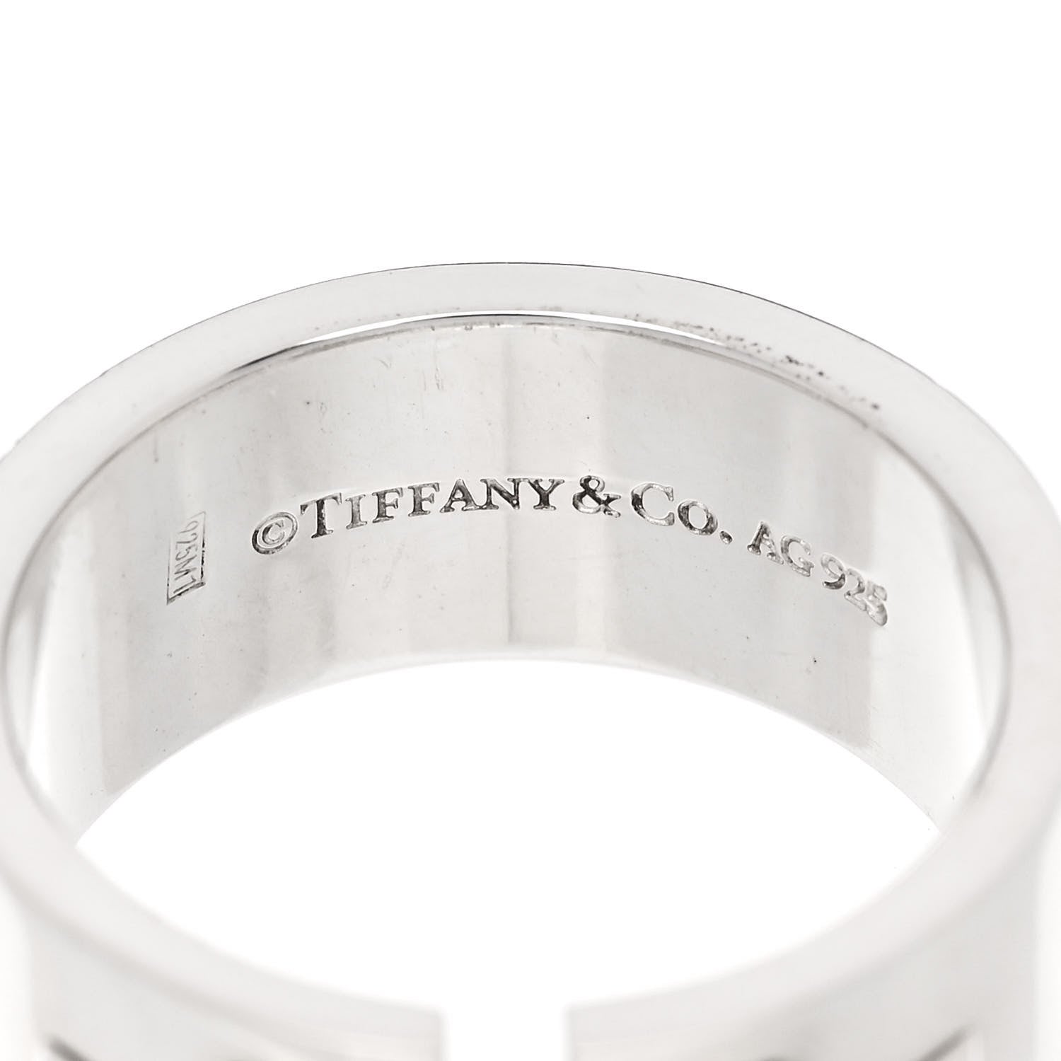 Tiffany Sterling Silver T Cutout Ring 62 10 4 of 4