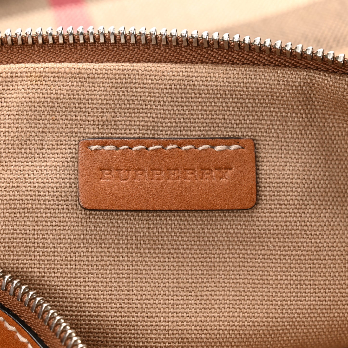 House Check Large Adeline Crossbody Saddle Brown