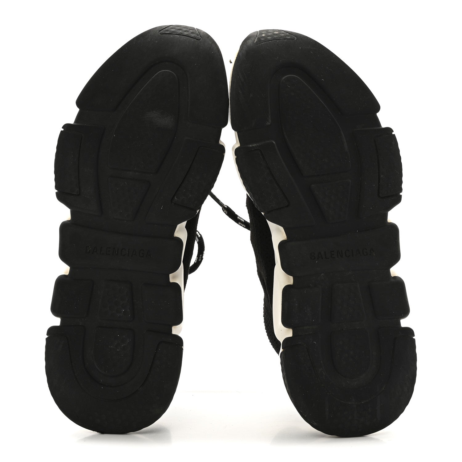Balenciaga Recycled Knit Bi-Color Sole Womens Speed Lace Up Sneakers 39 Black White 6 of 14