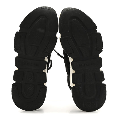 Balenciaga Recycled Knit Bi-Color Sole Womens Speed Lace Up Sneakers 39 Black White 6 of 14
