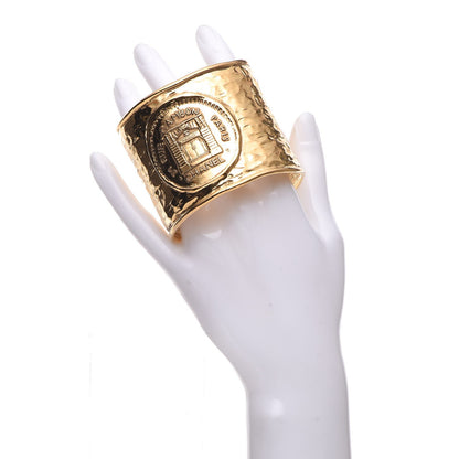 Chanel Medallion Cuff Gold 2 of 6