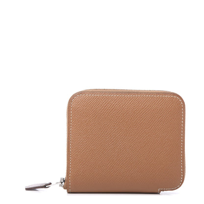 Hermes Epsom Silk'in Compact Wallet Gold 1 of 6