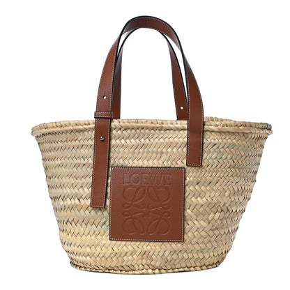 Loewe Raffia Basket Tote Bag Natural Tan 1 of 8
