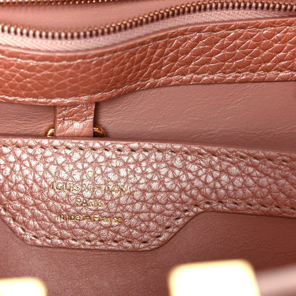 Louis Vuitton Metallic Taurillon Capucines BB Pearly Pink 6 of 9