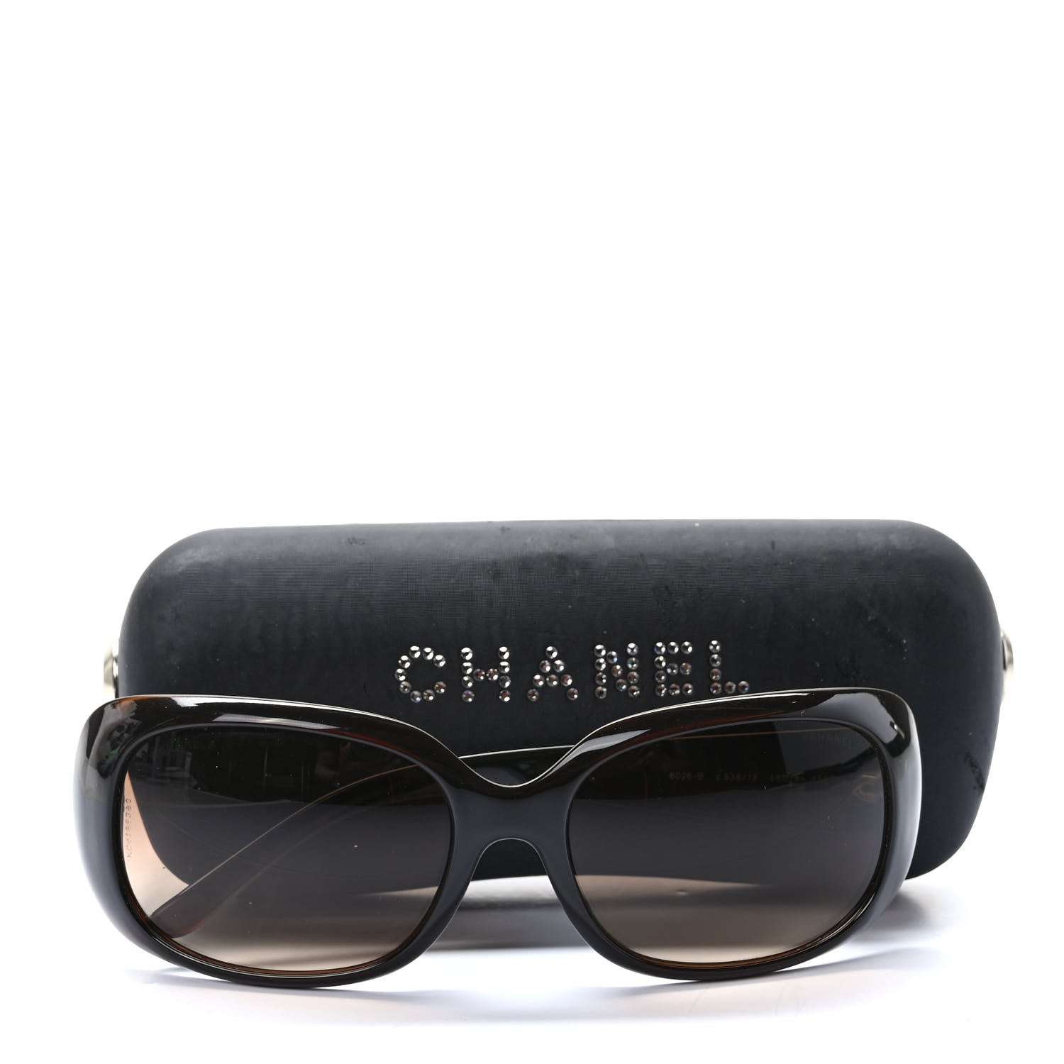Chanel Crystal CC Logo Sunglasses 6026-B Brown 8 of 8