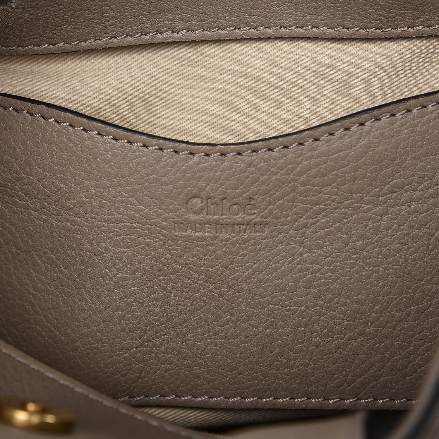 Chloe Suede Calfskin Small Owen Bucket Bag Motty Grey 7 of 7