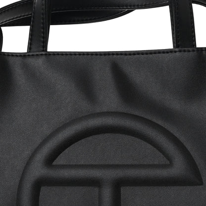 Telfar Vegan Leather Medium Shopping Bag Black 8 of 10