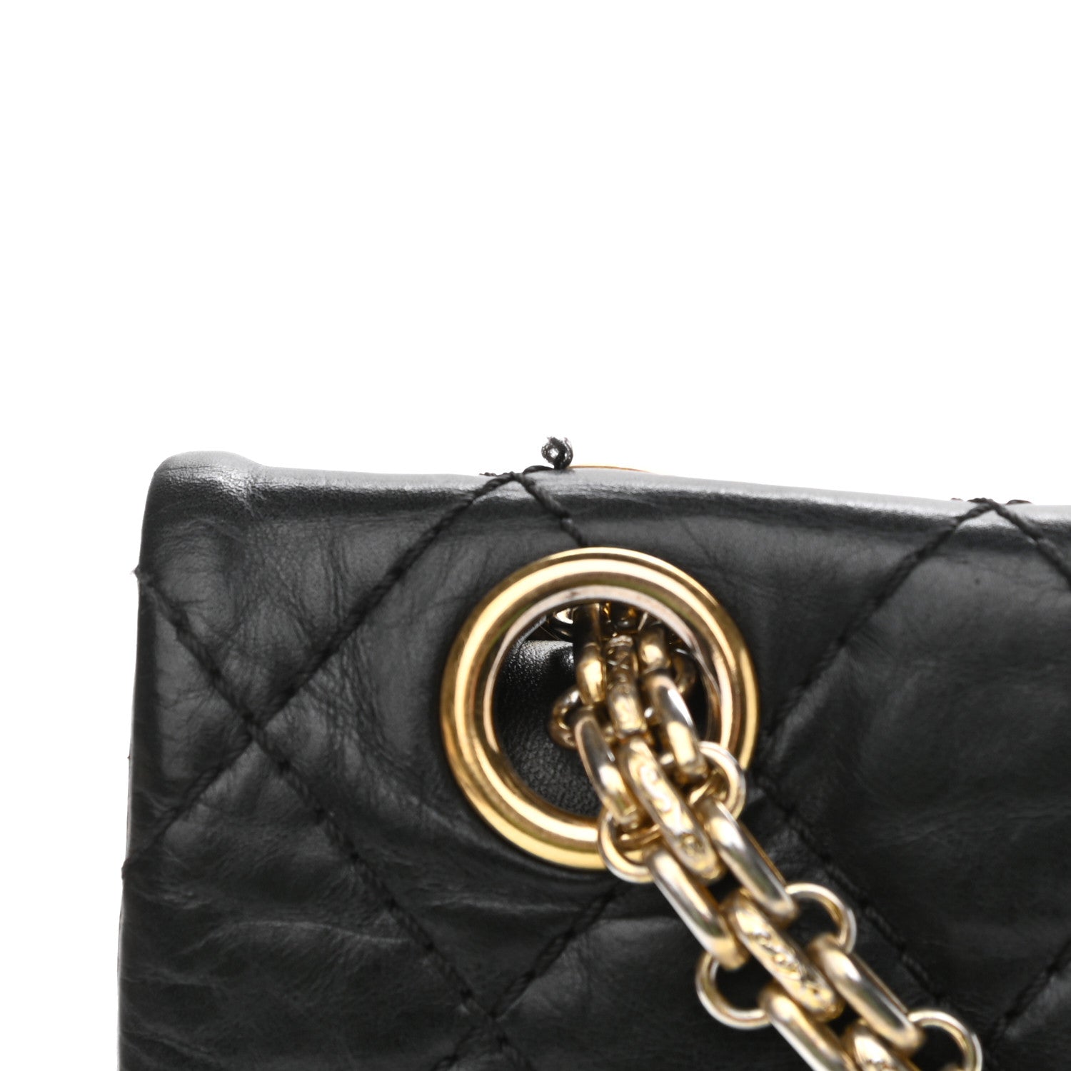 Chanel Aged Calfskin Quilted 2.55 Reissue 225 Flap Black 12 of 12