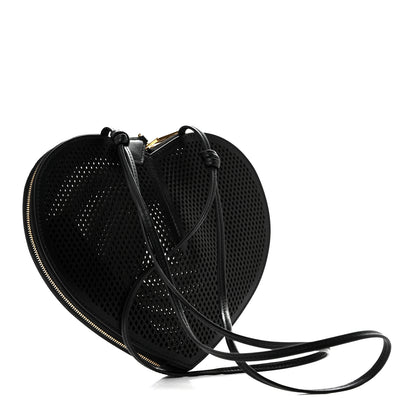 Alaia Calfskin Perforated Le Coeur Bag Black 3 of 11