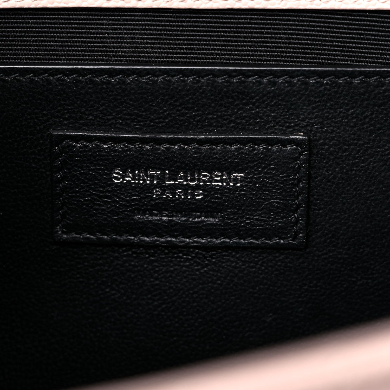 Saint Laurent Grain De Poudre Textured Mixed Matelasse Medium Triquilt Monogram Satchel Marble Pink 7 of 10