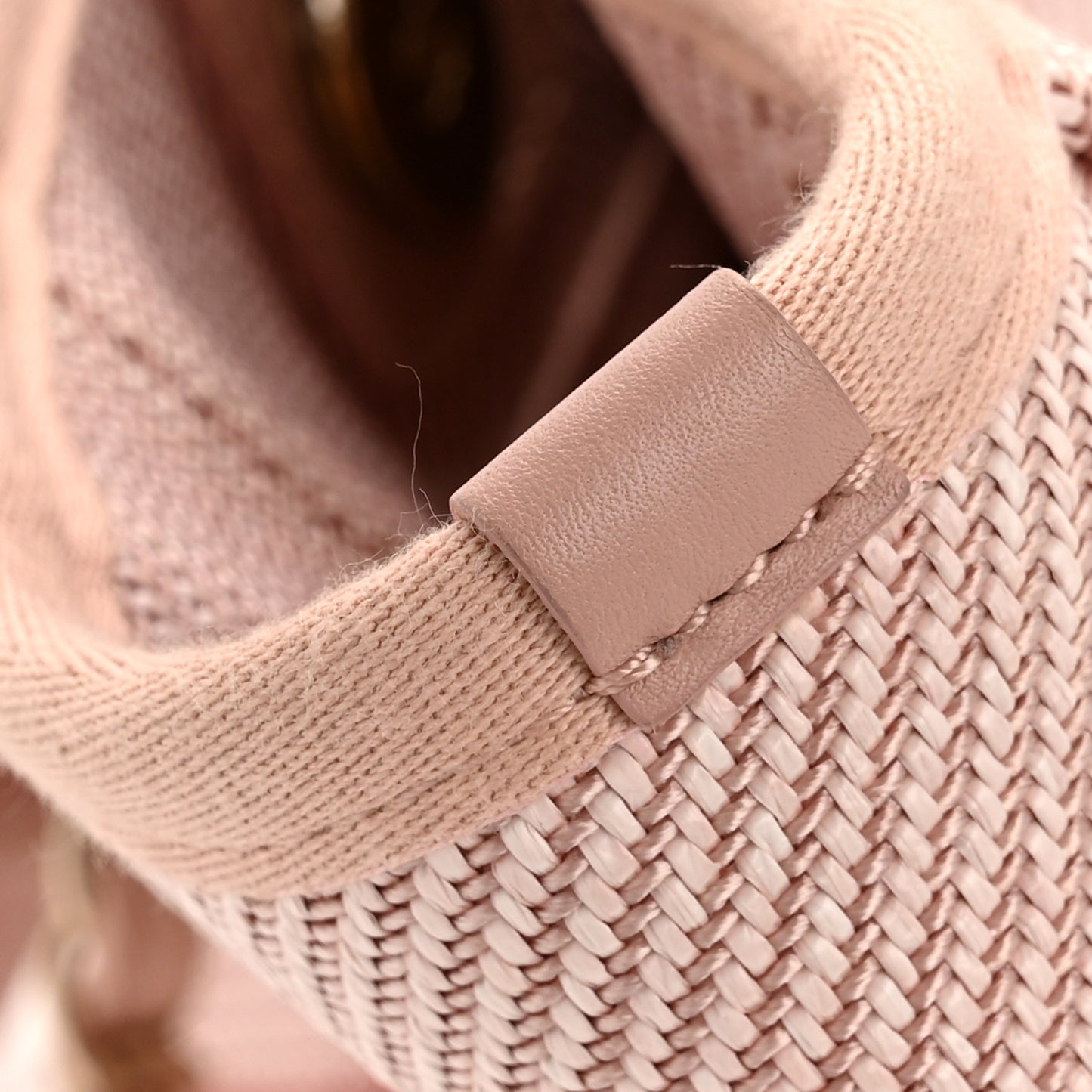 Mixed Fibers Calfskin Small Deauville Tote Rose Pink