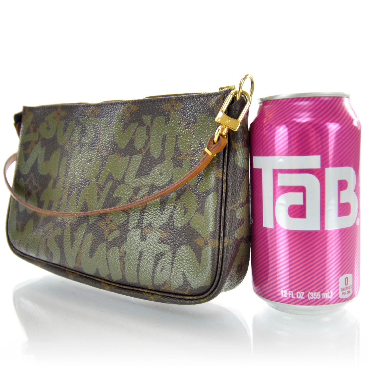 Louis Vuitton Monogram Graffiti Pochette Accessories Kaki 2 of 6