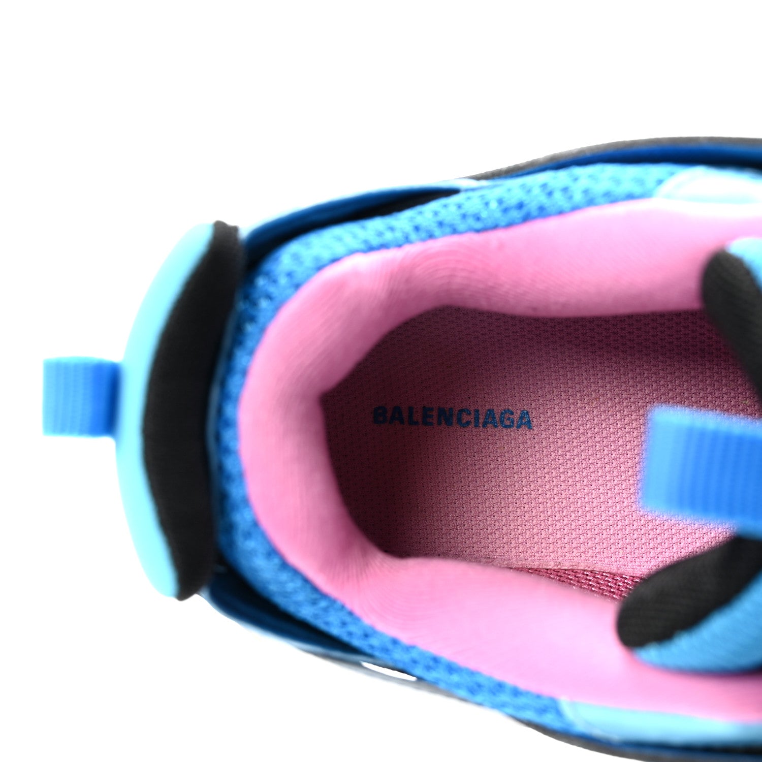 Balenciaga Mesh Nylon Womens Track Sneakers 39 Blue Black 8 of 10