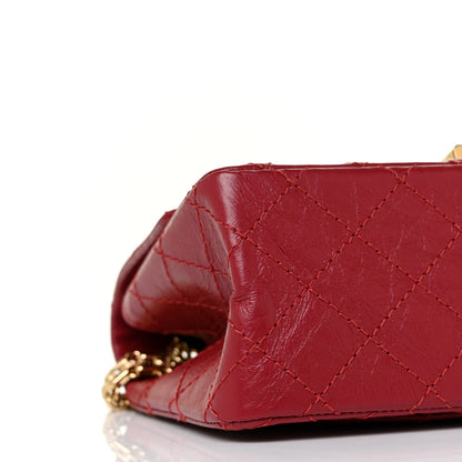 Chanel Aged Calfskin Quilted 2.55 Reissue Mini Flap Red 8 of 9