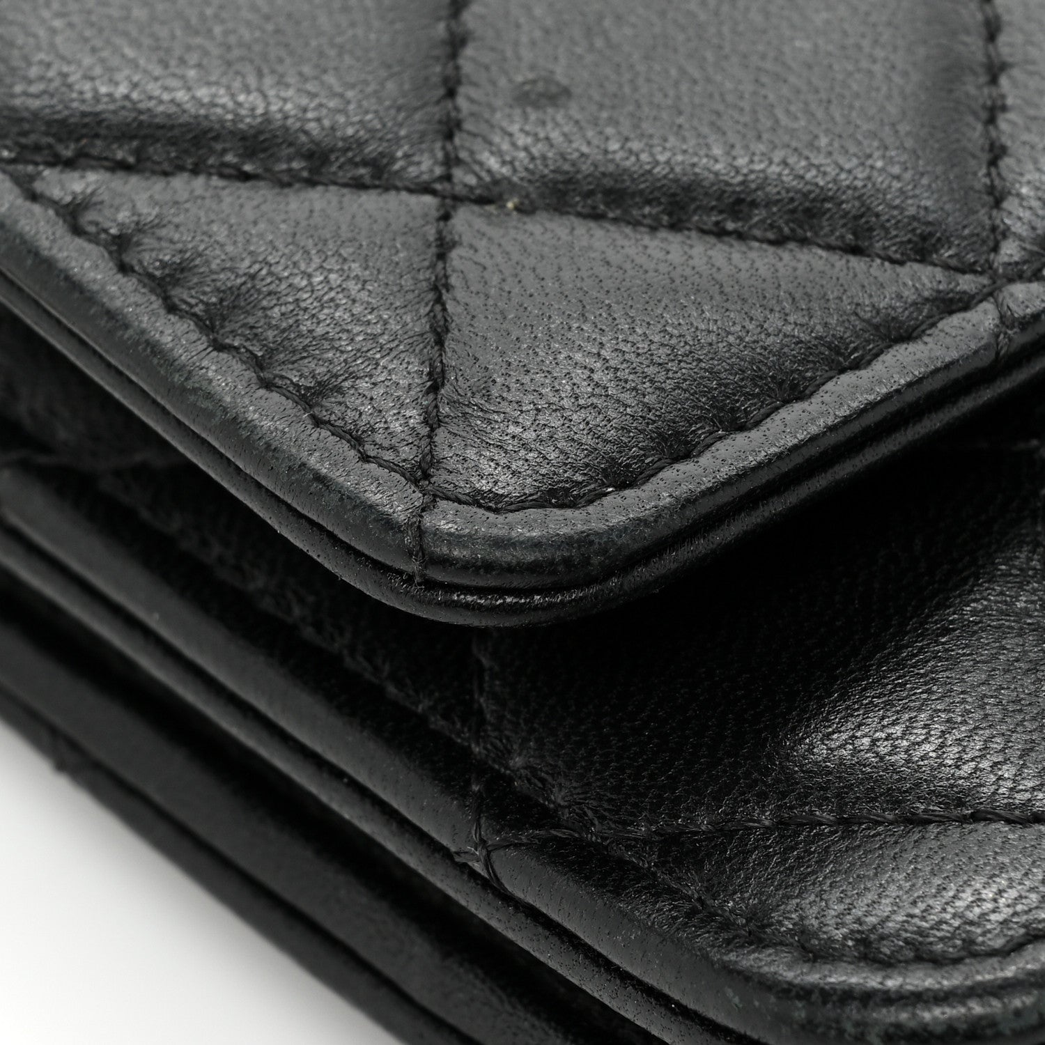 Chanel Lambskin Quilted Trendy CC Wallet On Chain WOC Black 20 of 23