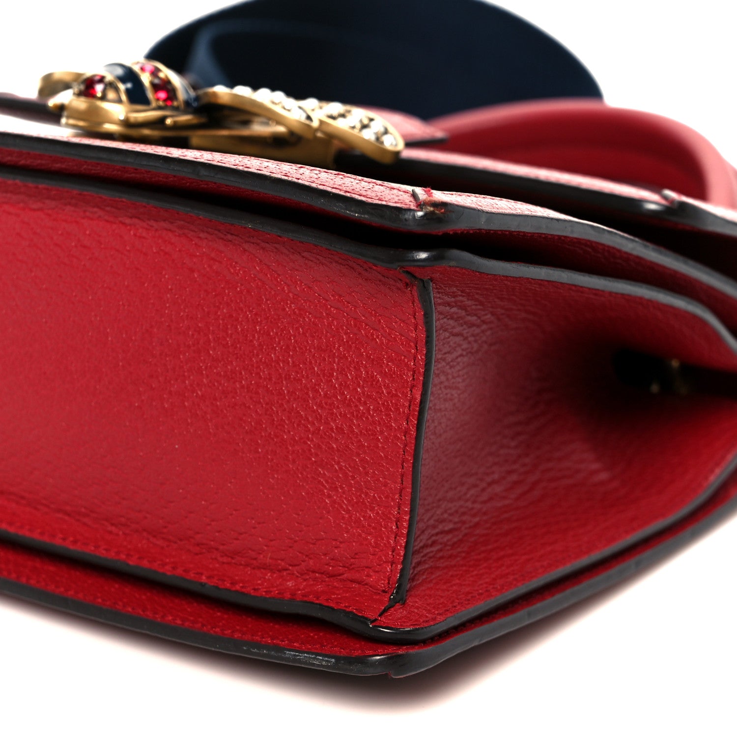 Gucci GG Supreme Monogram Small Queen Margaret Top Handle Bag Red 11 of 12