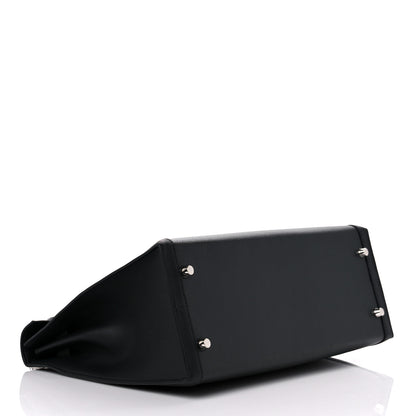 Hermes Berline Toile Swift Kelly Sellier 32 Black Ecru 4 of 10