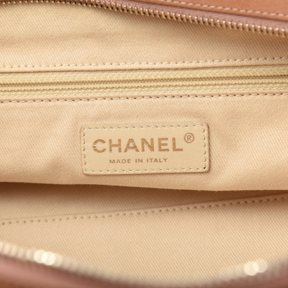 Chanel Iridescent Calfskin Chic Quilt Bowling Bag Dark Beige 6 of 13