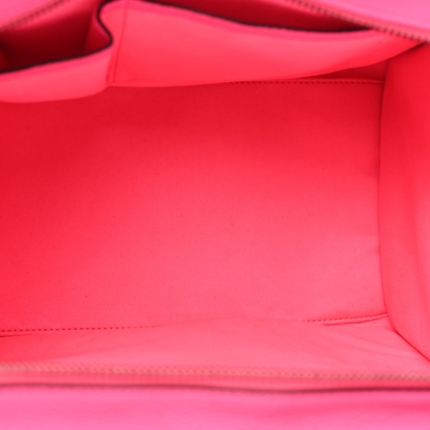 Drummed Calfskin Mini Luggage Fluo Pink
