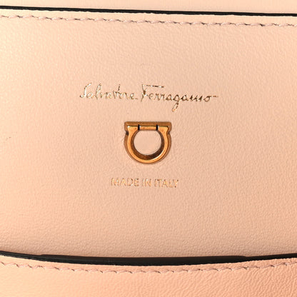 Salvatore Ferragamo Calfskin Trifolio Pinktuck Top Handle Bag Pink Lemonade 6 of 8