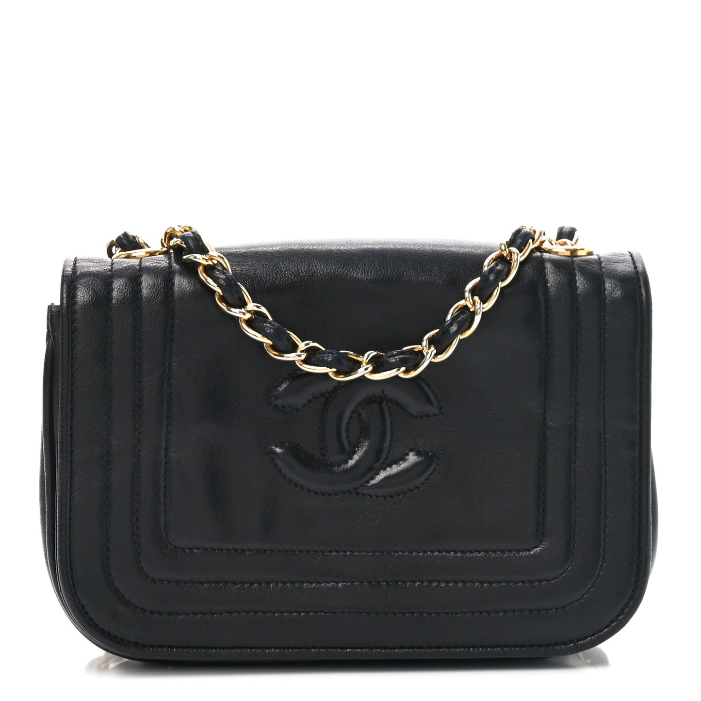 Lambskin Mini CC Flap Black