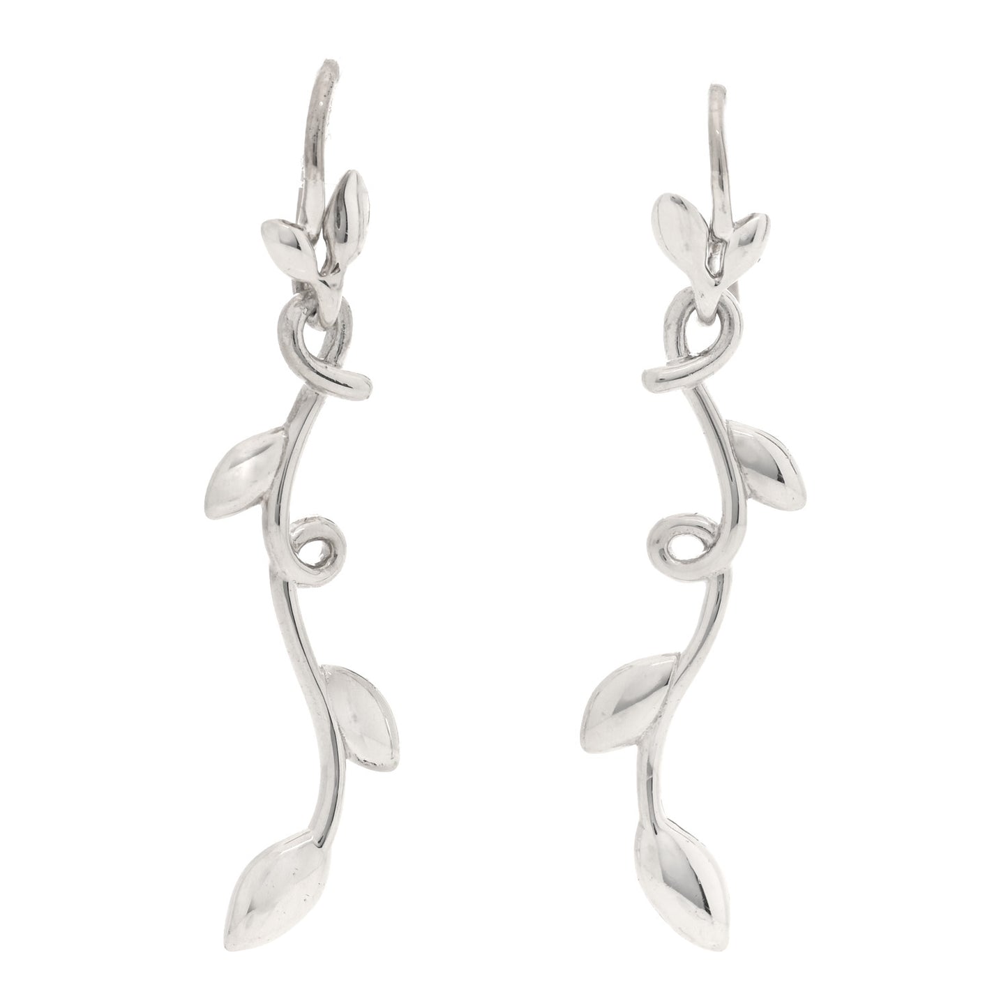 Sterling Silver Paloma Picasso Olive Leaf Dangle Earrings