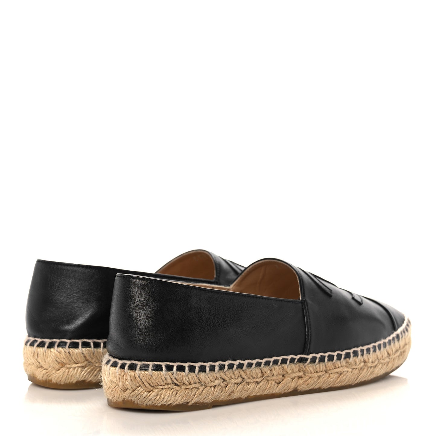 Lambskin CC Espadrilles 38 Black