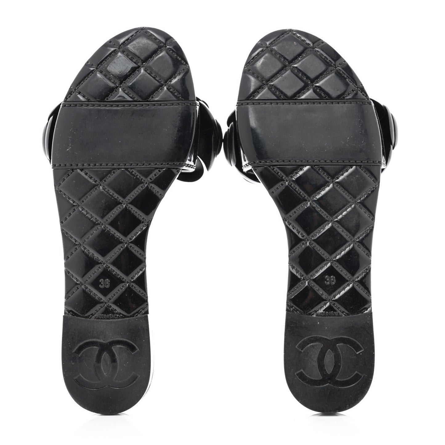 Patent Camellia CC Slides 36 Black