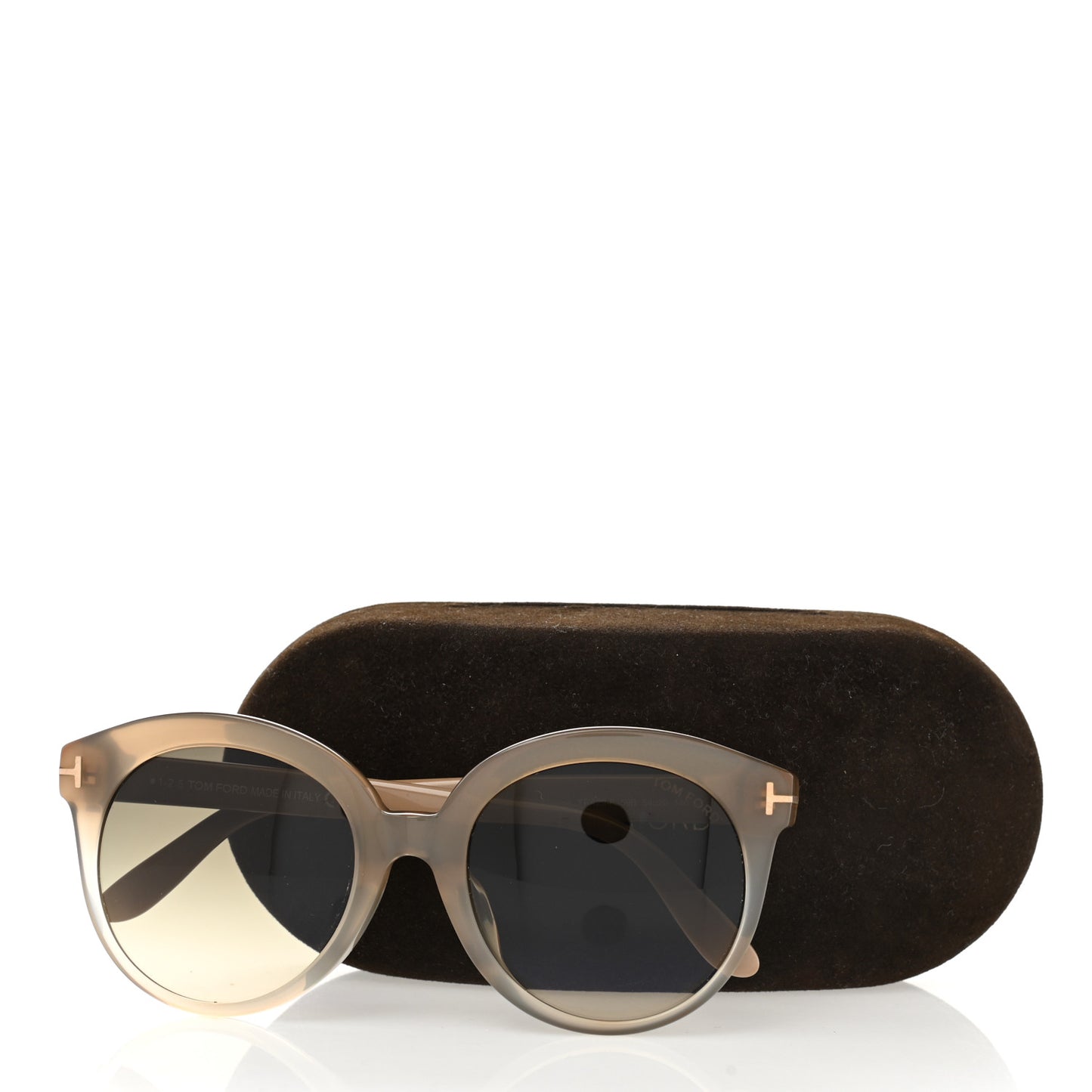 Monica Round Sunglasses TF429 Gold