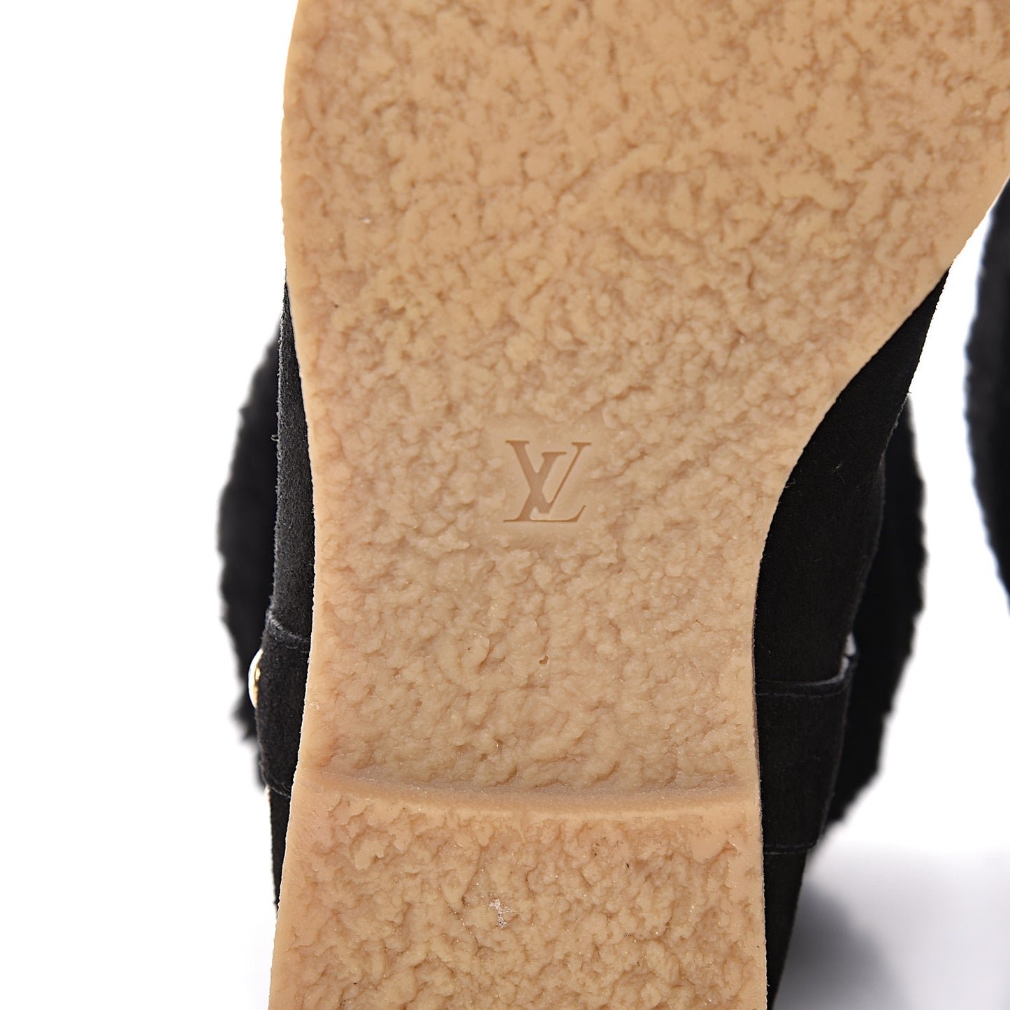 Suede Shearling Fauvist Boots 39 Black