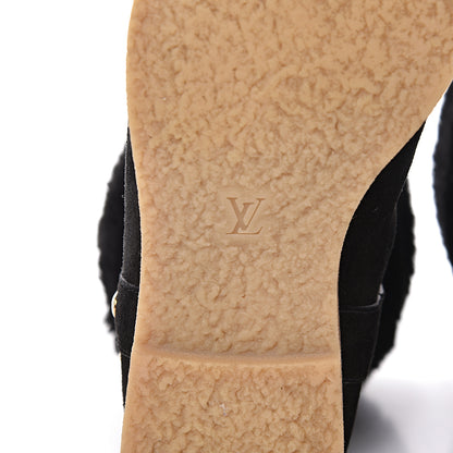 Louis Vuitton Suede Shearling Fauvist Boots 39 Black 7 of 10