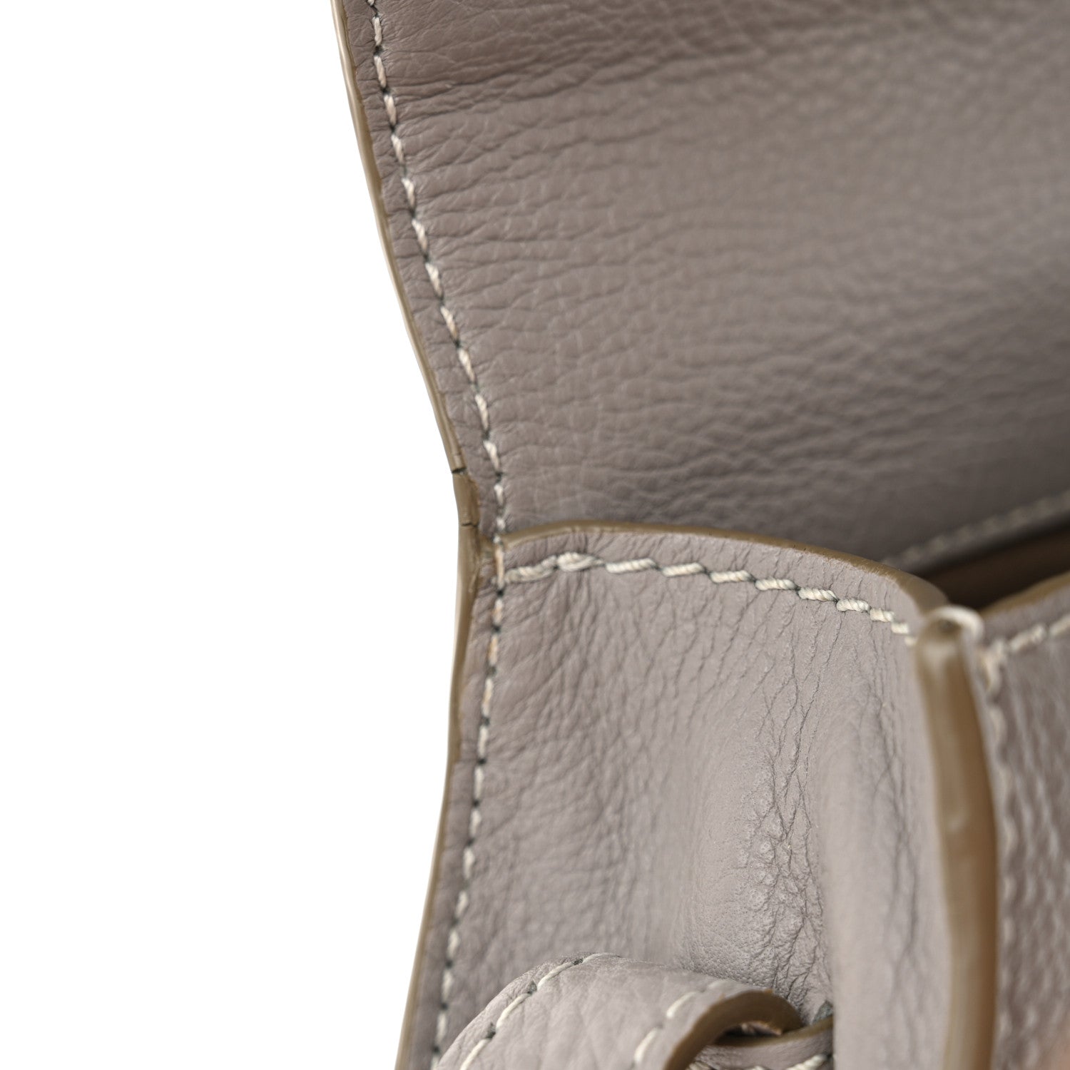 Chloe Calfskin Mini Marcie Round Crossbody Bag Cashmere Grey 12 of 12
