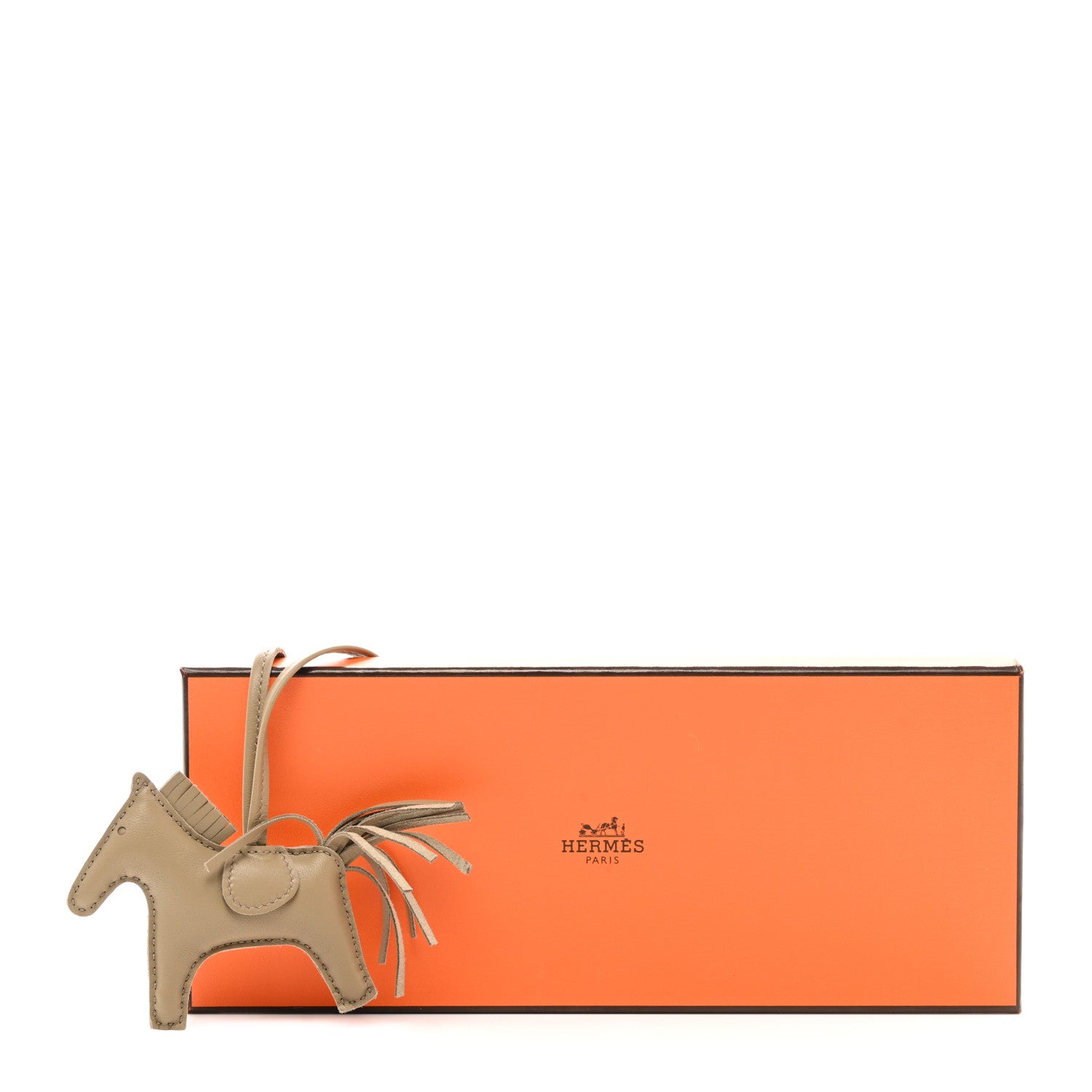 Hermes Milo Lambskin Grigri Rodeo Horse Bag Charm PM Marfa 5 of 5