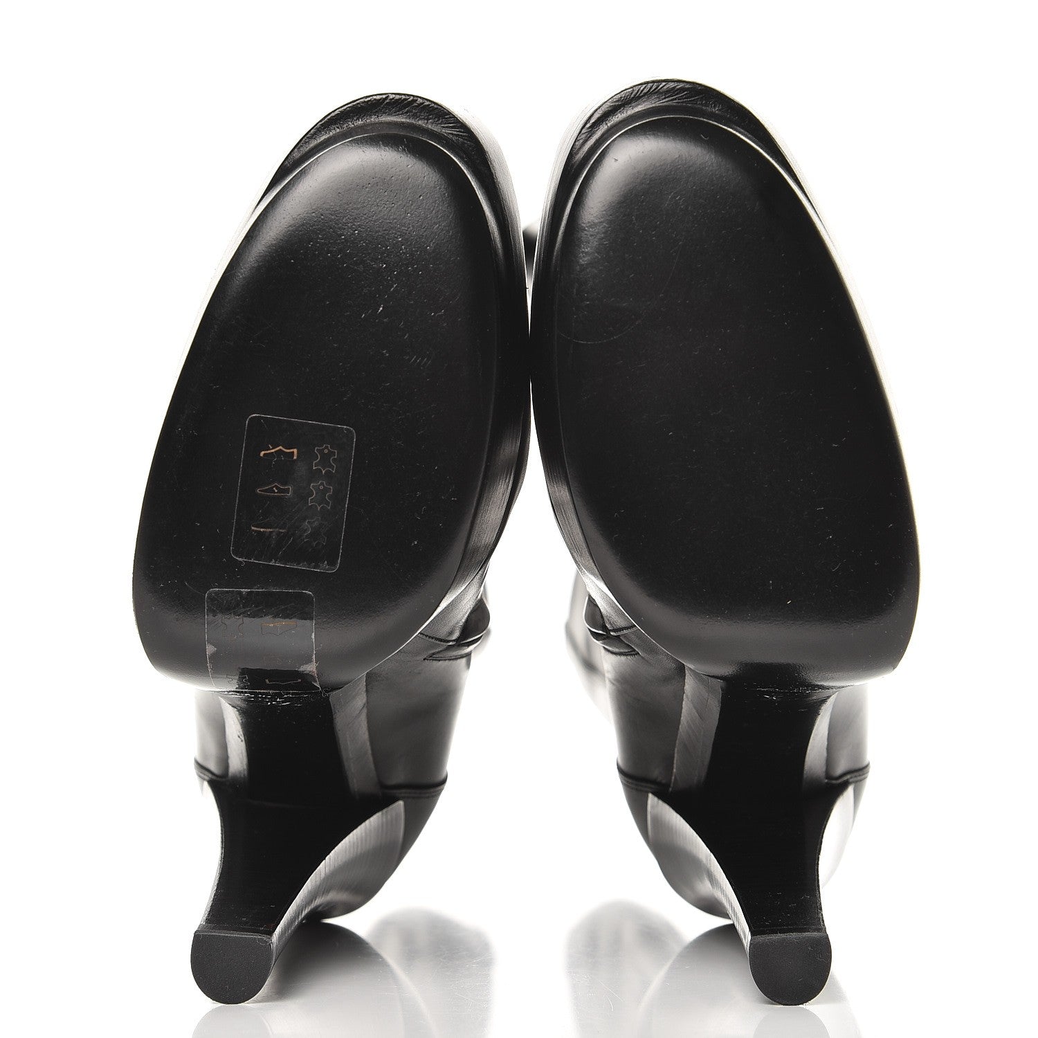 Louis Vuitton Calfskin High Platform Boots 39.5 Black 5 of 7