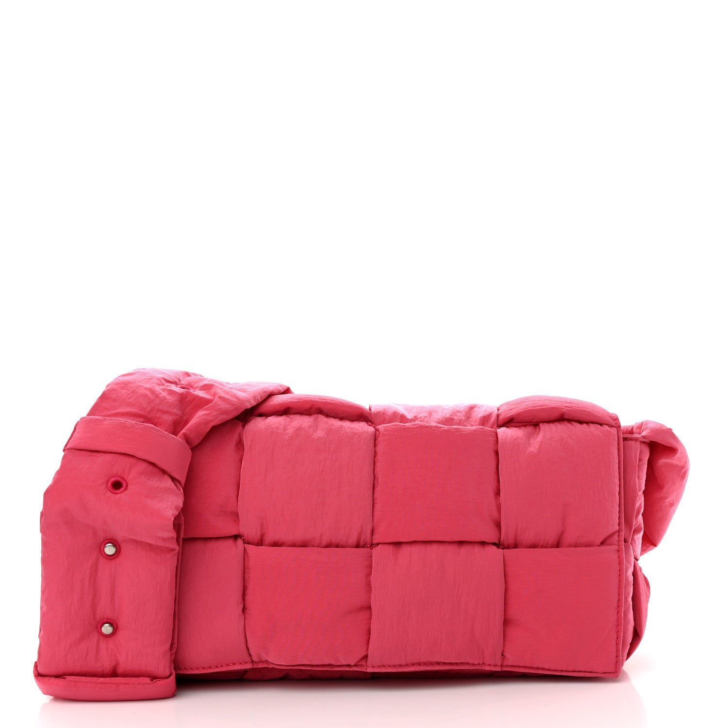 Bottega Veneta Nylon Intrecciato Padded Tech Cassette Bag Pink 3 of 13