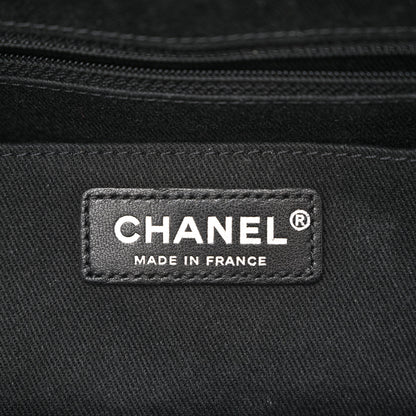 Chanel Lambskin Quilted Bowler Flap Shoulder Bag Black 6 of 12