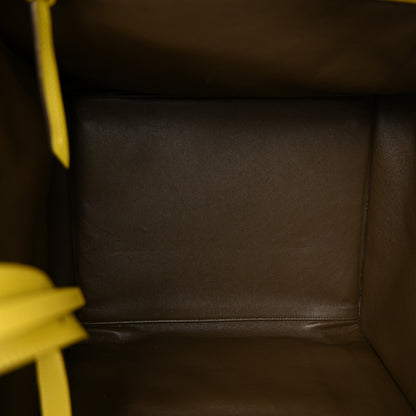Celine Nubuck Medium Phantom Luggage Chartreuse 5 of 12