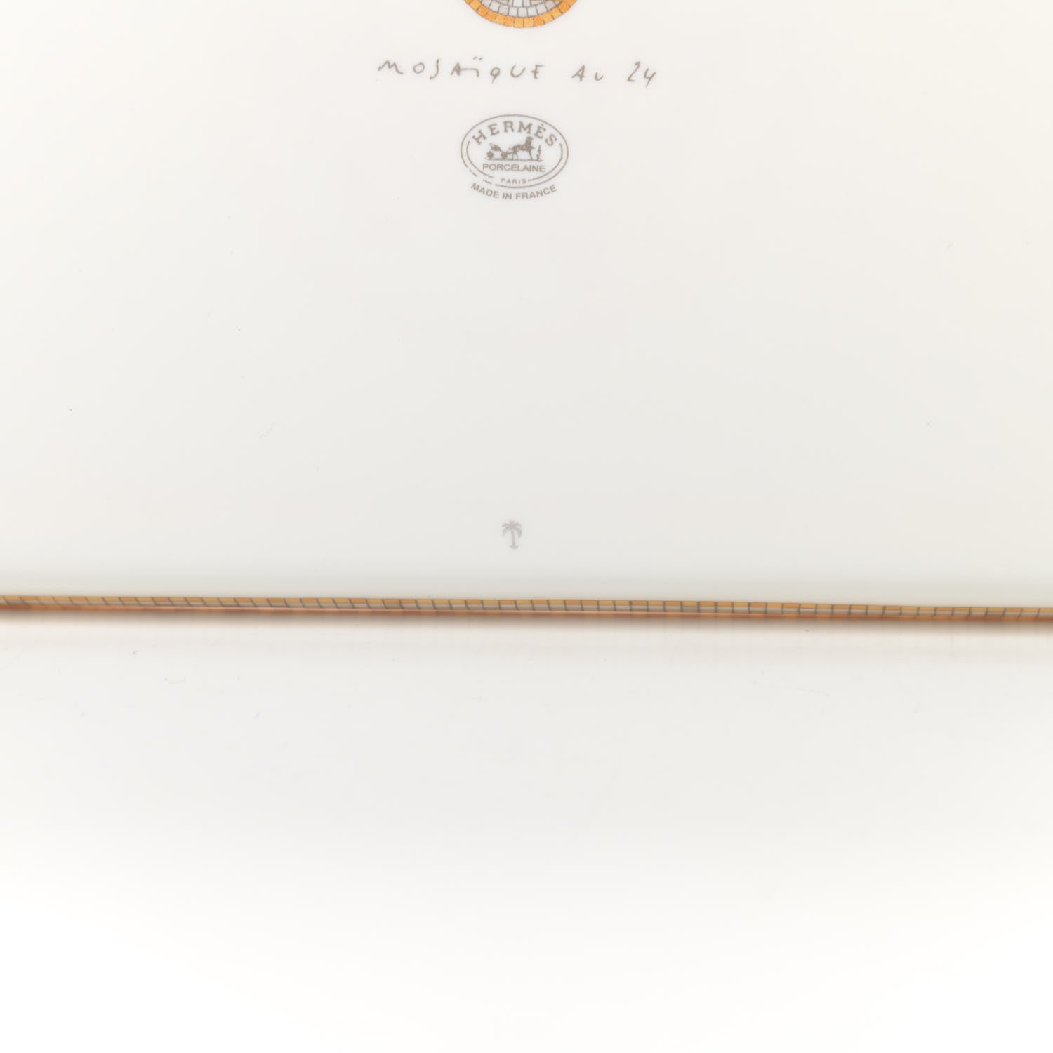 Hermes Porcelain Mosaique au 24 Sushi Plate 5 of 6