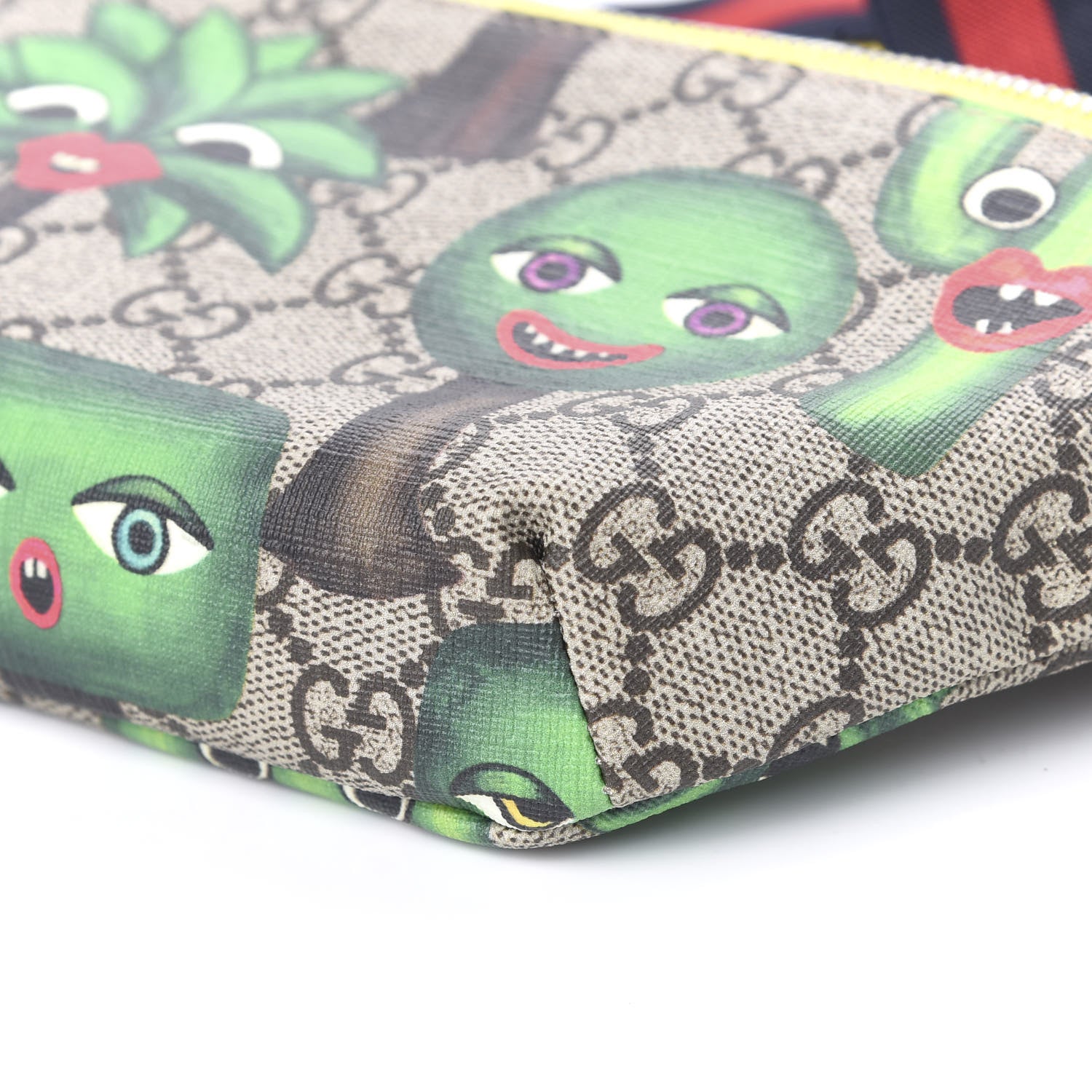 Gucci GG Supreme Monogram Smiling Plants Childrens Belt Bag Multicolor 8 of 9